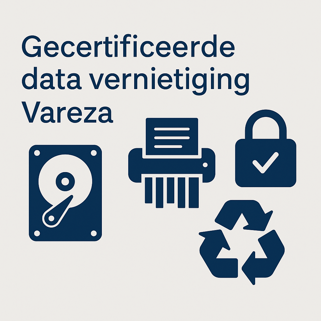 Gecertificeerde data vernietiging door Vareza – AVG en WEELABEX compliant