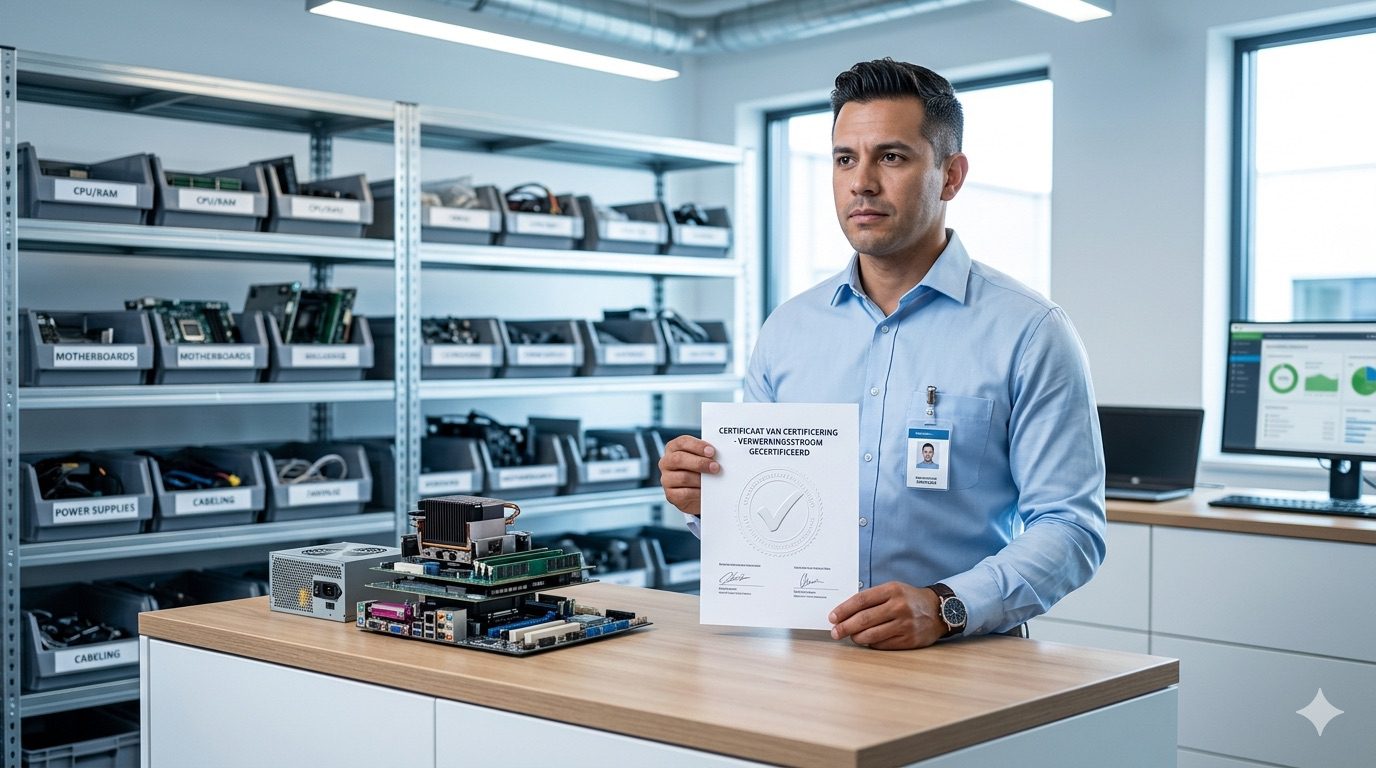 Gecertificeerde IT-hardware recycling voor B2B compliance via Vareza's WEEELABEX-partners